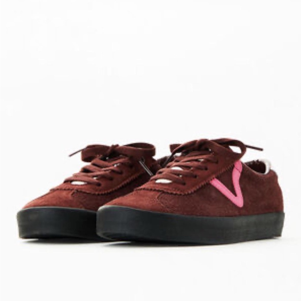 Vans Chocolate and Magenta Sneakers